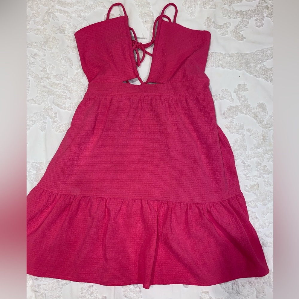 Rising Temps Hot Pink Mini Dress Lulu’s - Picture 2 of 3